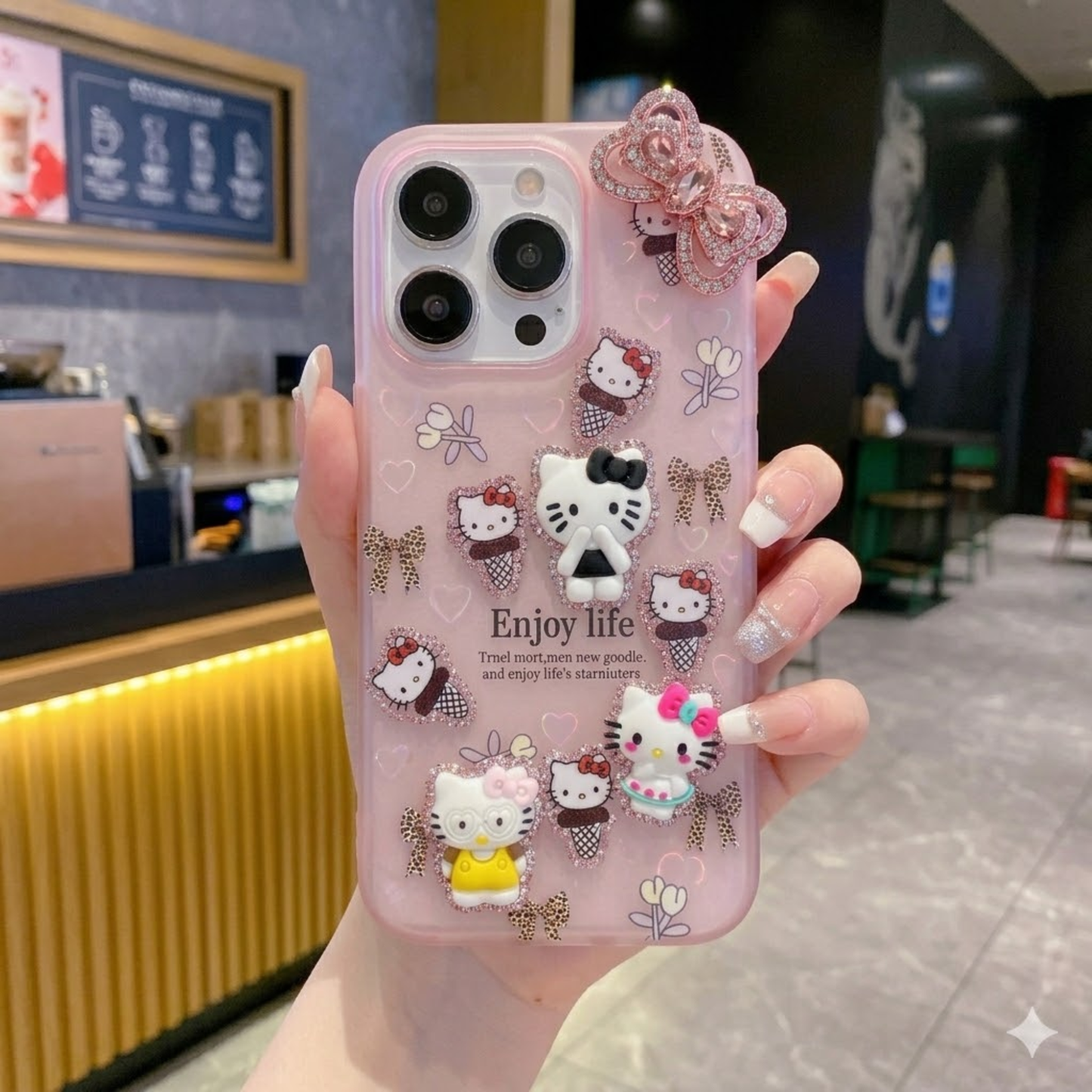 🎀 KittyBlush 3D iPhone Case