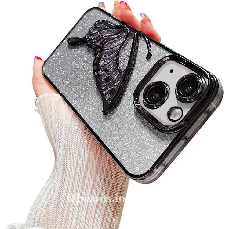 Midnight Flutter iPhone Case (With Built-in Stand)