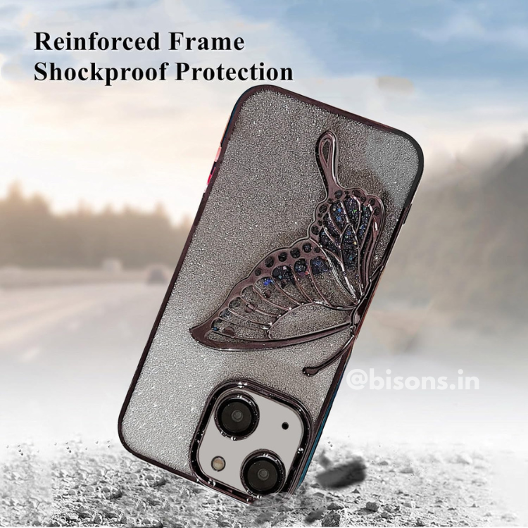 Midnight Flutter iPhone Case (With Built-in Stand)