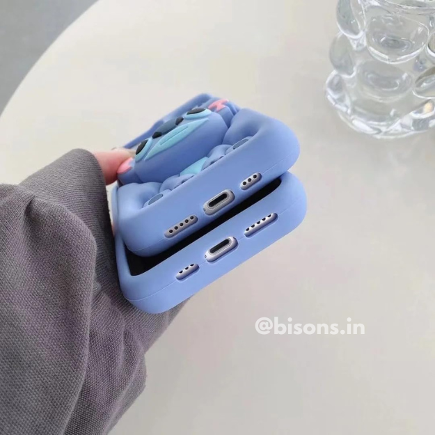 Blue Mischief Case iPhone Case (With Built-in Stand)
