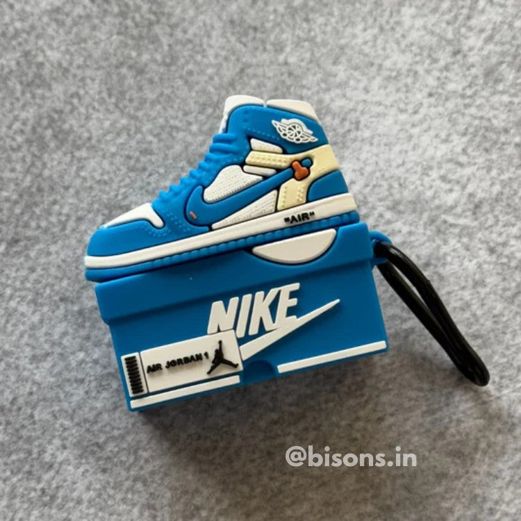 Cactus Court Drip Case Airpods- Blue Sneaker AirPods Cover