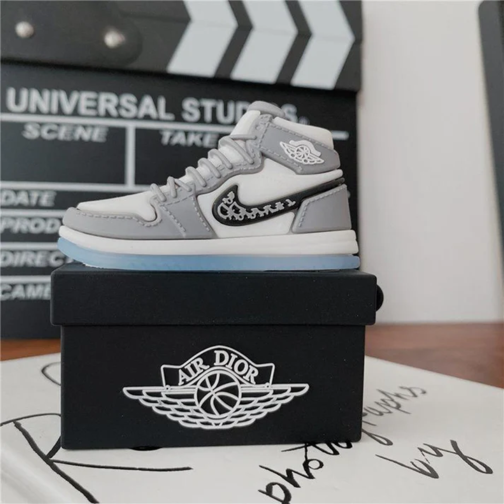 Boxed Heat Series Airpods- Grey Sneaker AirPods Cover