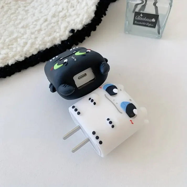 Dragon Black Edition – iPhone Charger Cover (With Wire Protector)