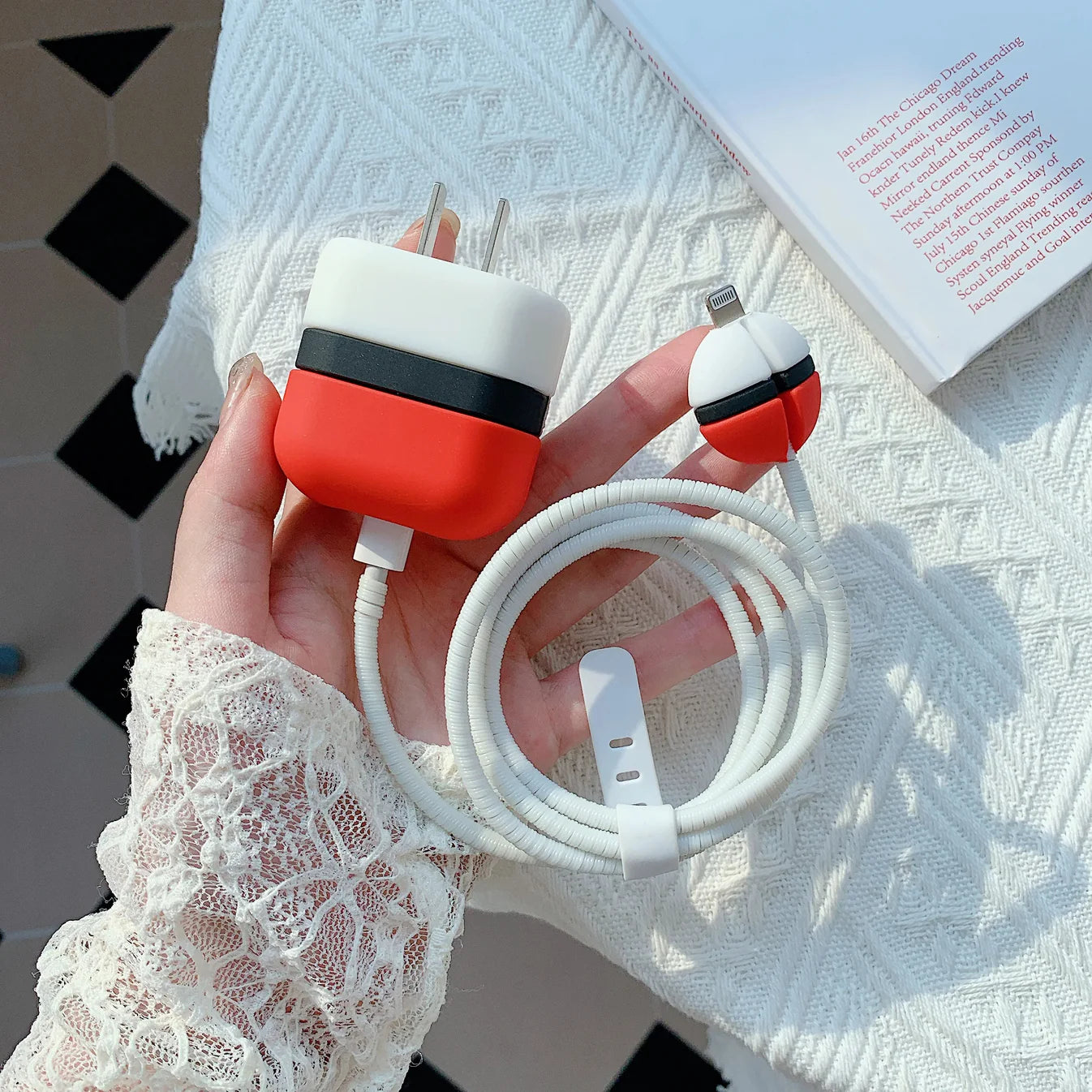 Pokémon Edition – iPhone Charger Cover (With Wire Protector)
