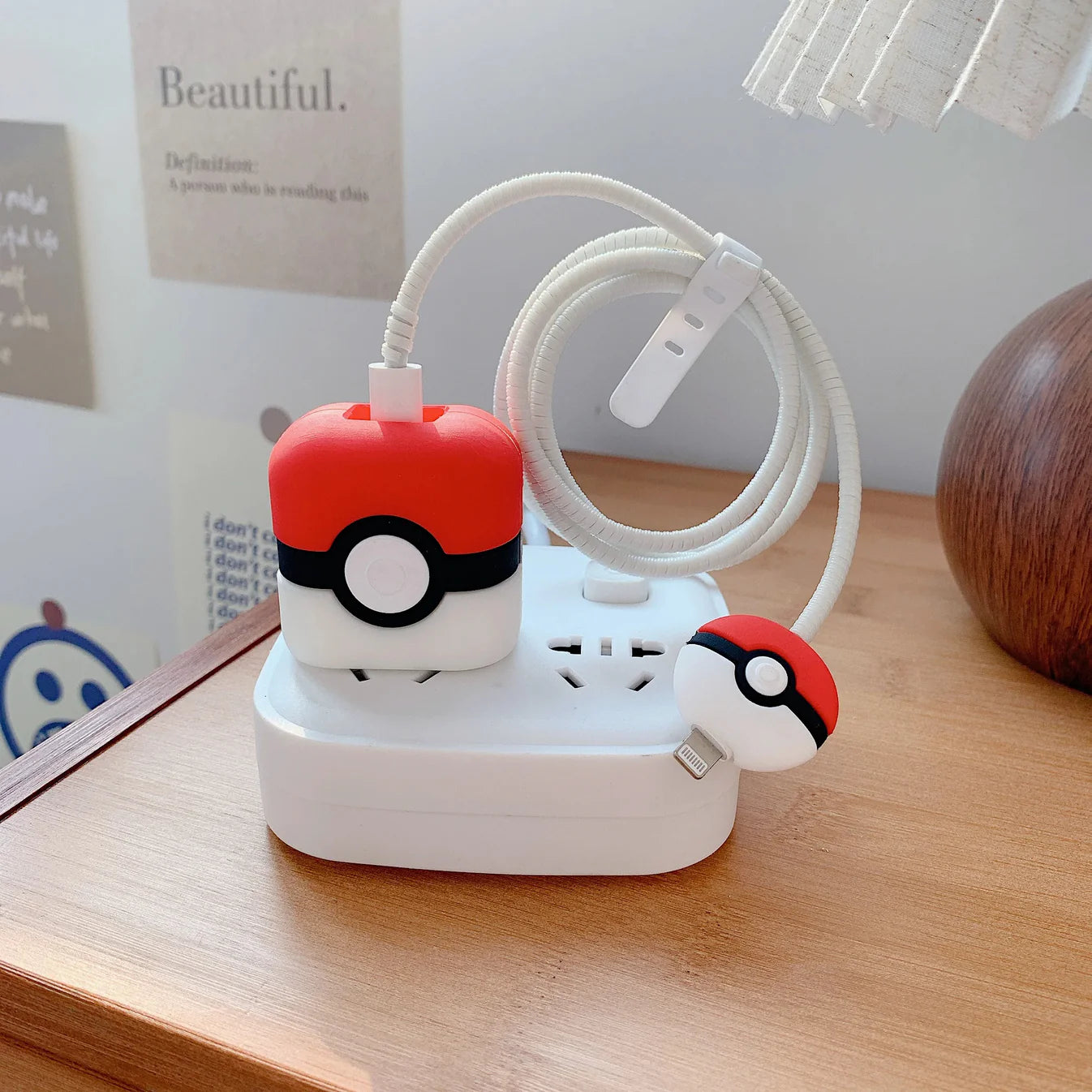 Pokémon Edition – iPhone Charger Cover (With Wire Protector)