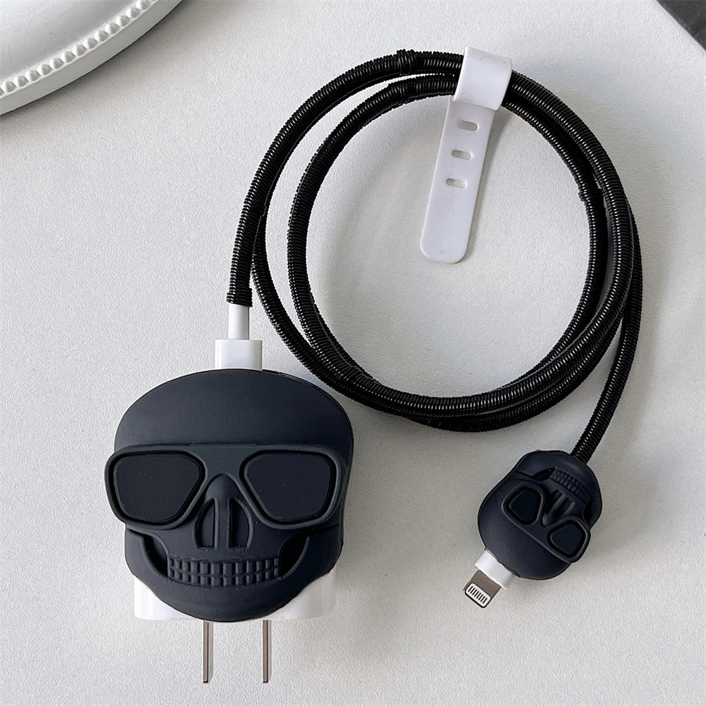 Drip Skull Edition – iPhone Charger Cover (With Wire Protector)