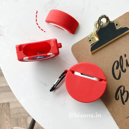 Captain America Shield Edition Airpods - Premium Silicone Case  Apple Airpods Cover