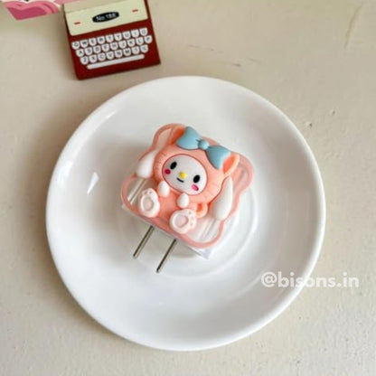 3D PeachAura Edition – iPhone Charger Cover (With Wire Protector