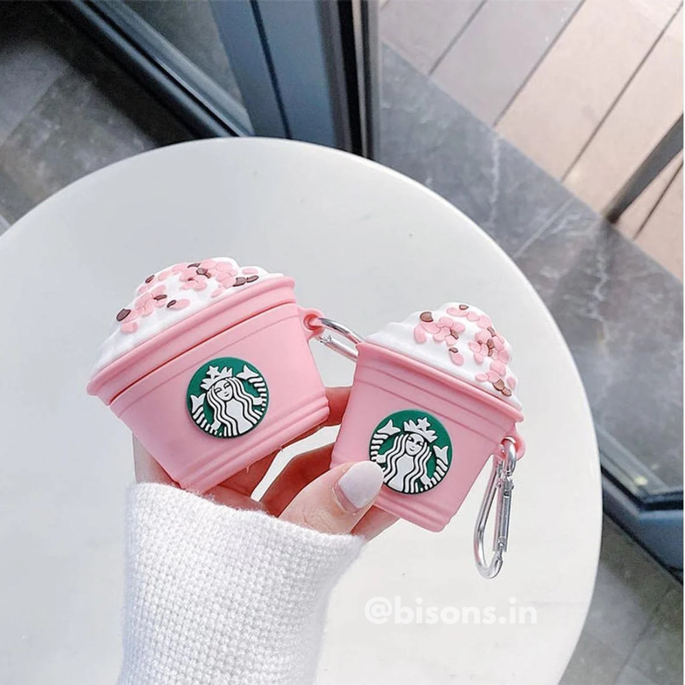 Starbucks Pink Airpods - Premium Silicone Case Apple Airpods Cover