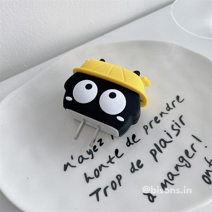 PokoBee: Cute Helmet Edition – iPhone Charger Cover with Cable Protector