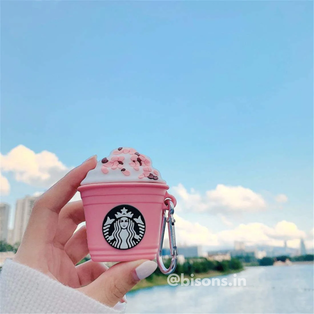 Starbucks Pink Airpods - Premium Silicone Case Apple Airpods Cover