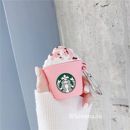 Starbucks Pink Airpods - Premium Silicone Case Apple Airpods Cover