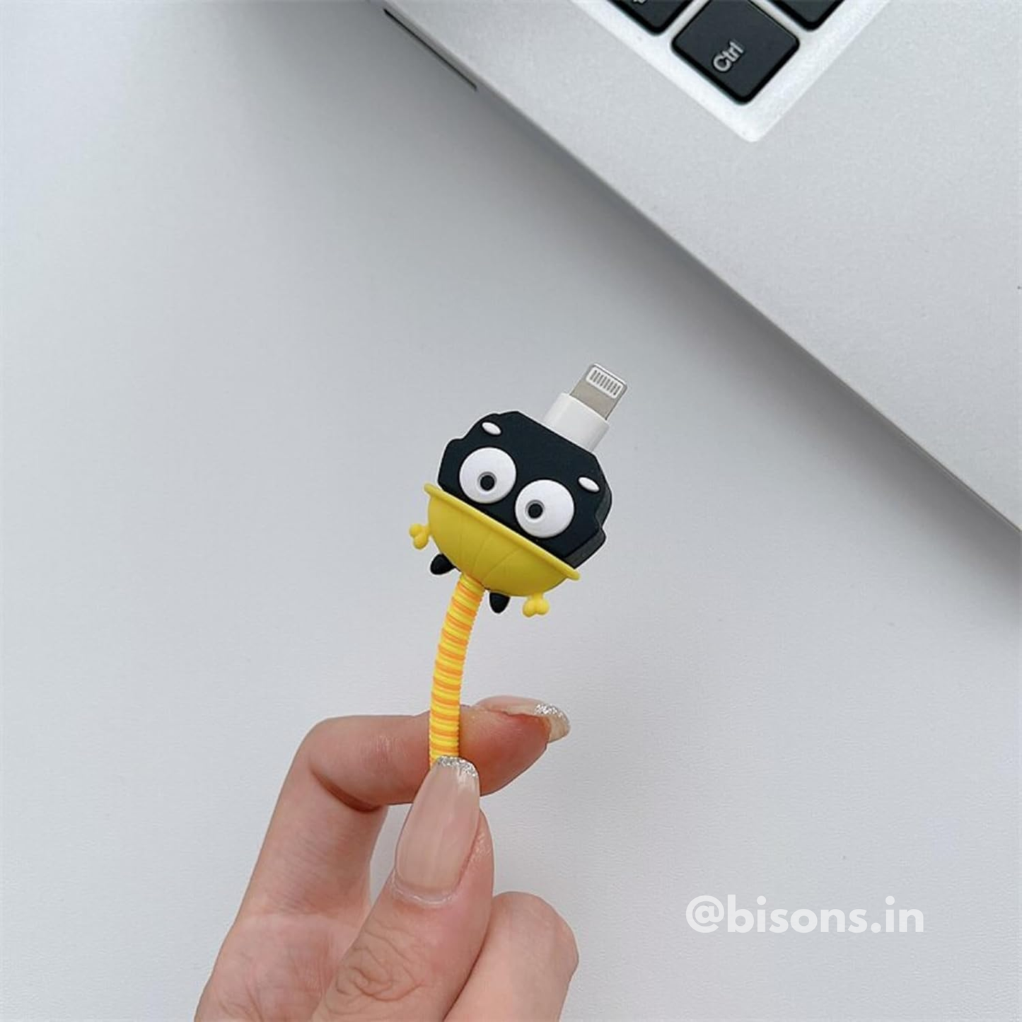 PokoBee: Cute Helmet Edition – iPhone Charger Cover with Cable Protector
