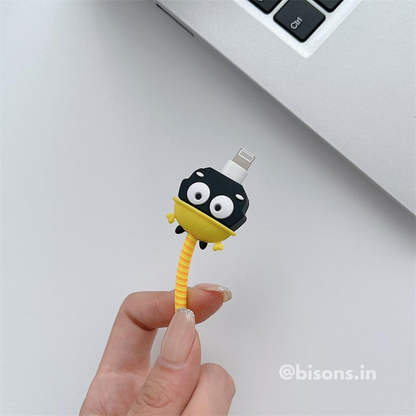 PokoBee: Cute Helmet Edition – iPhone Charger Cover with Cable Protector