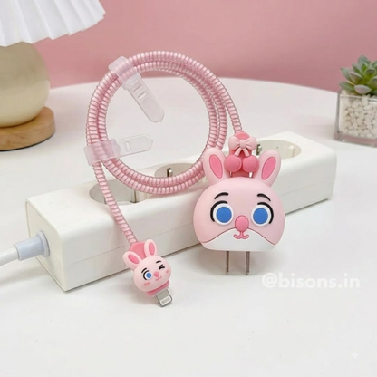 Cherry Bunny Edition – iPhone Charger Cover (With Wire Protector)