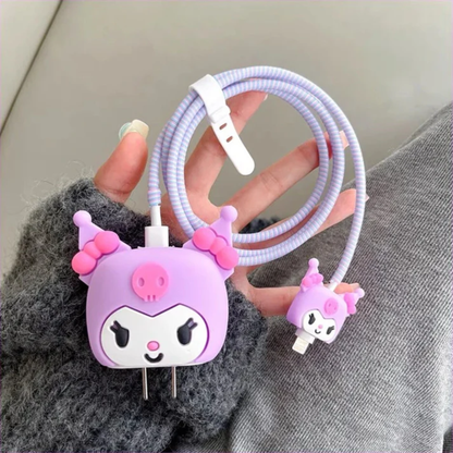Kuromi Edition – iPhone Charger Cover (With Wire Protector)