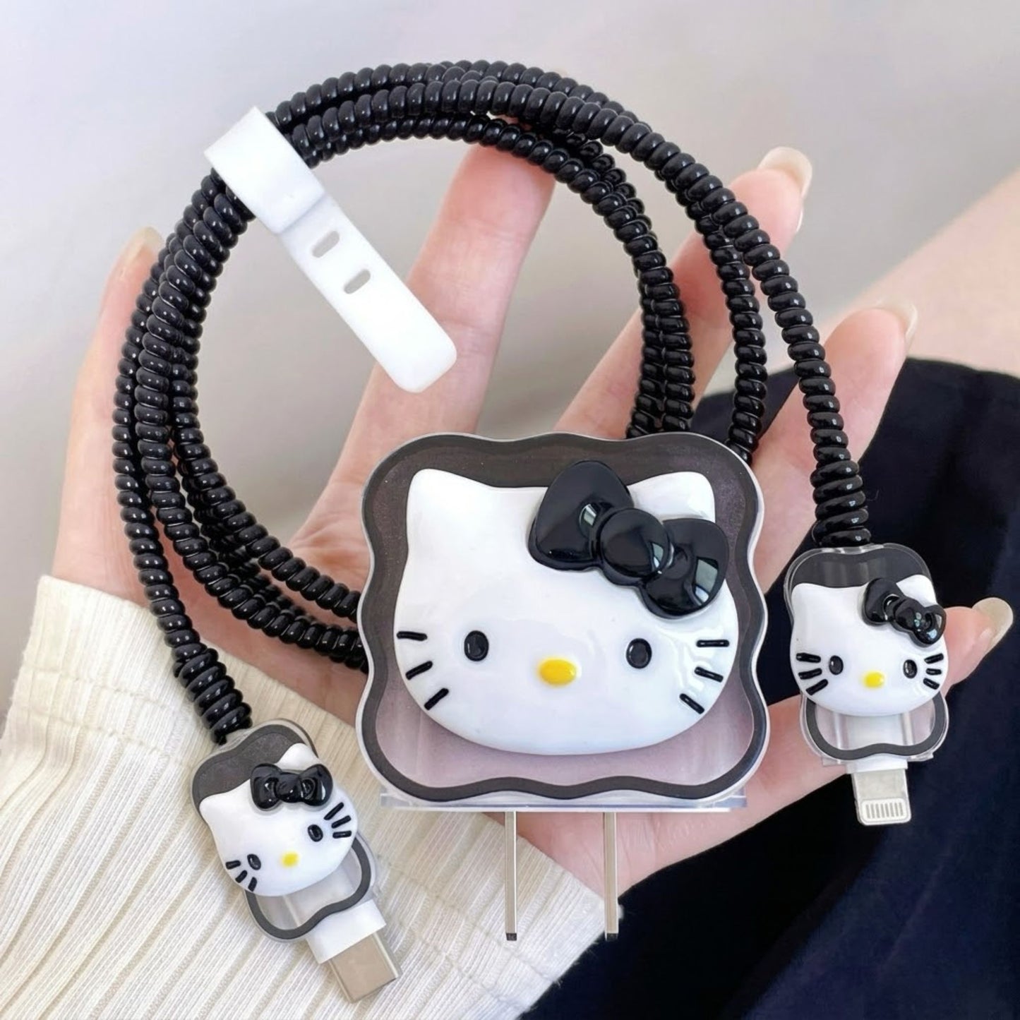 3D Hello Kitty Edition – iPhone Charger Cover (With Wire Protector)