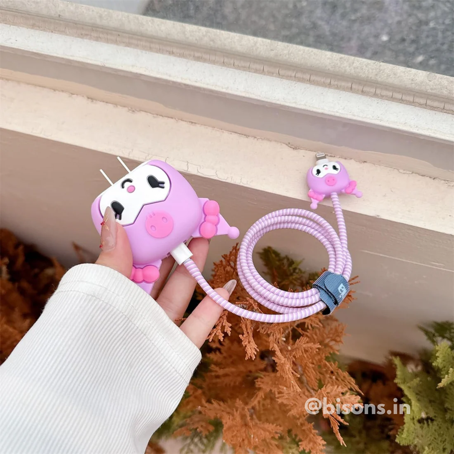Kuromi Edition – iPhone Charger Cover (With Wire Protector)