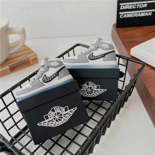 Boxed Heat Series Airpods- Grey Sneaker AirPods Cover