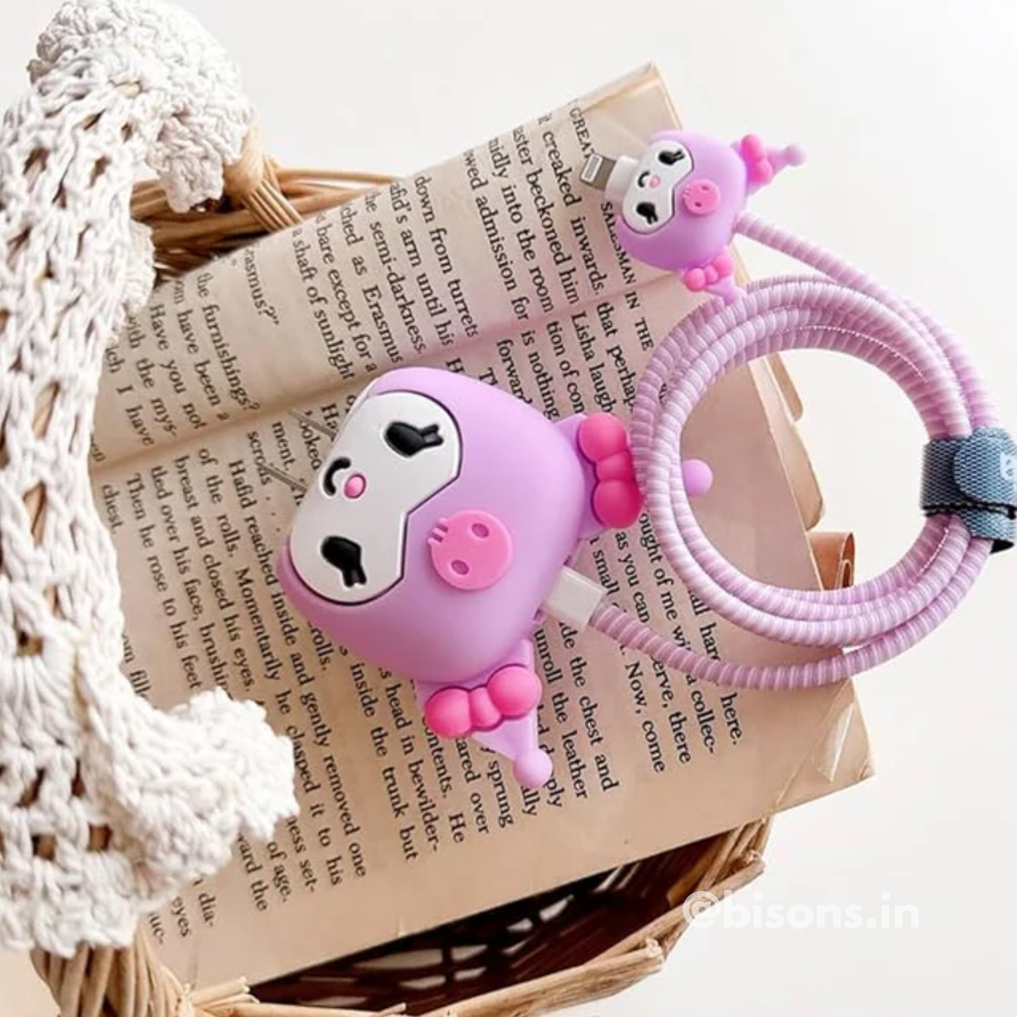 Kuromi Edition – iPhone Charger Cover (With Wire Protector)