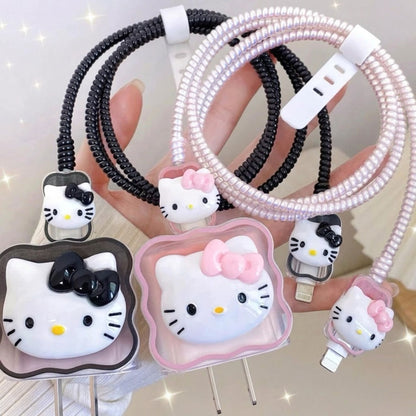 3D Hello Kitty Edition – iPhone Charger Cover (With Wire Protector)