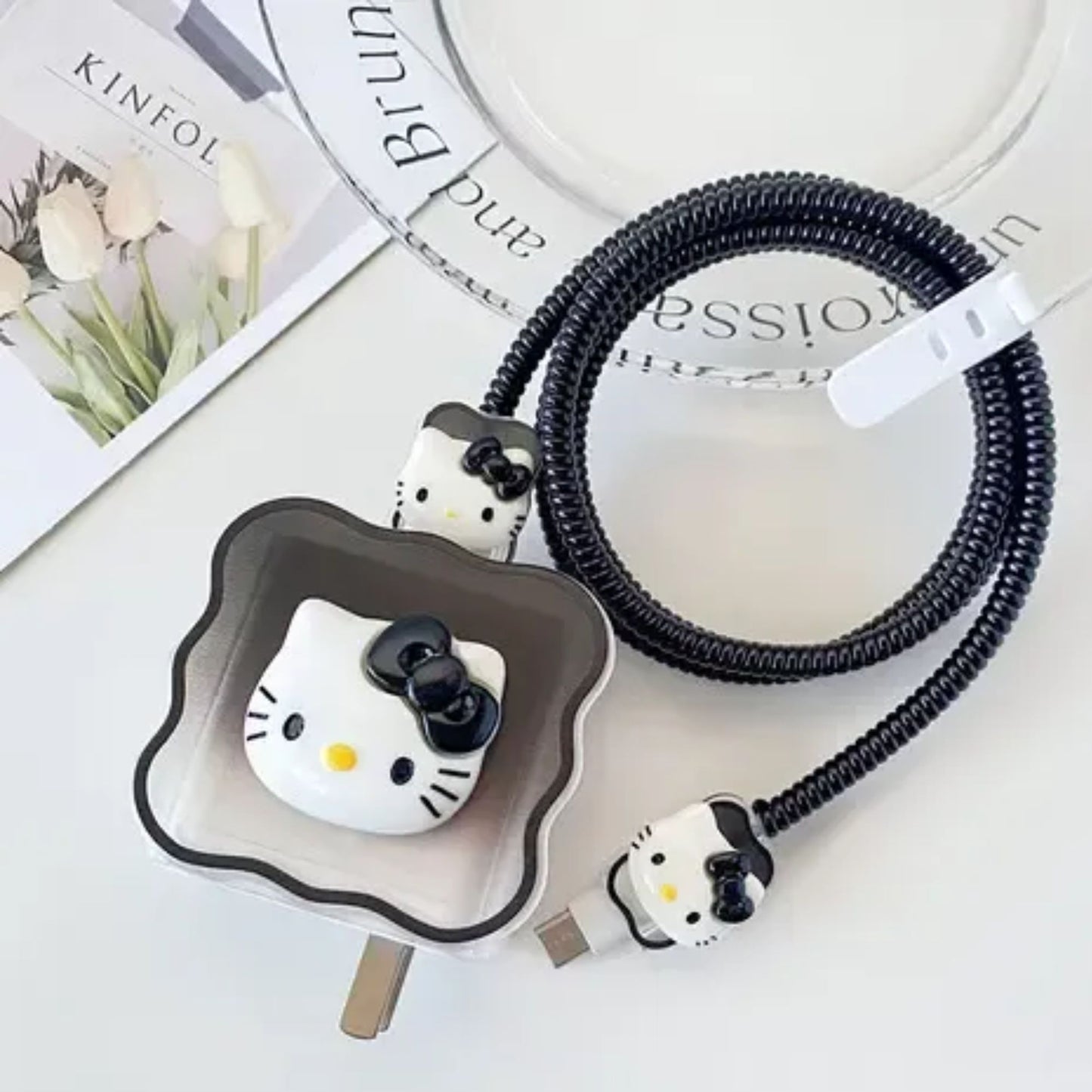 3D Hello Kitty Edition – iPhone Charger Cover (With Wire Protector)