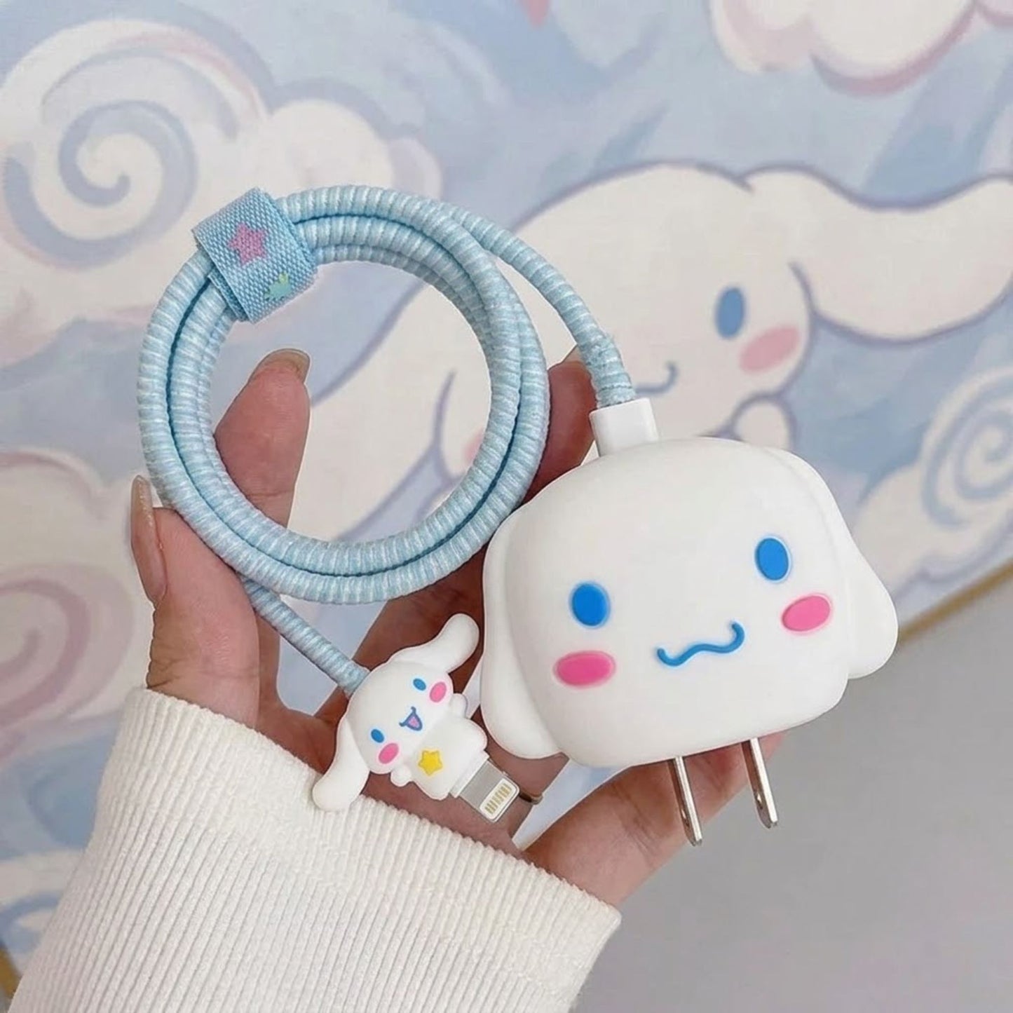 Cinnamoroll Edition – iPhone Charger Cover (With Wire Protector