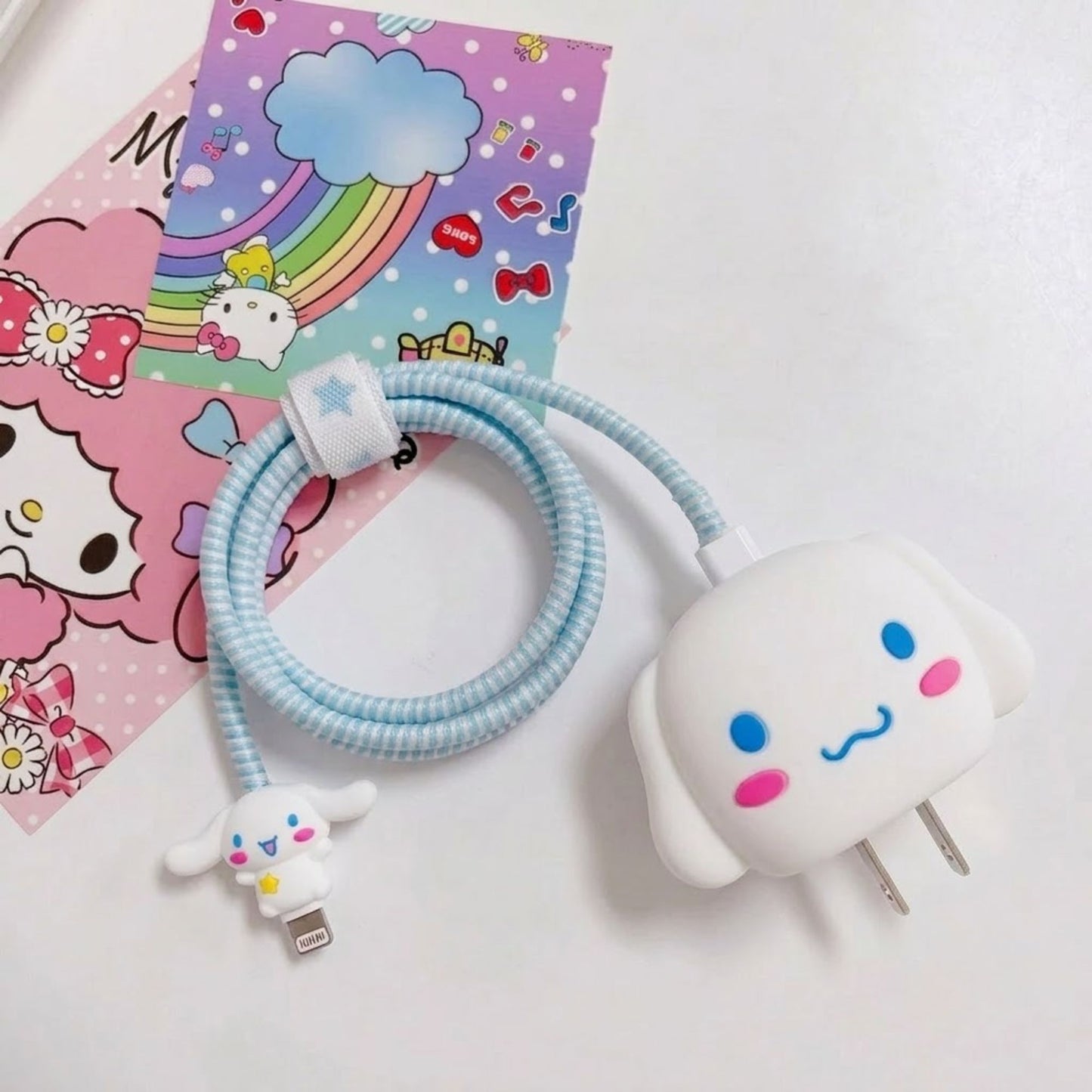 Cinnamoroll Edition – iPhone Charger Cover (With Wire Protector