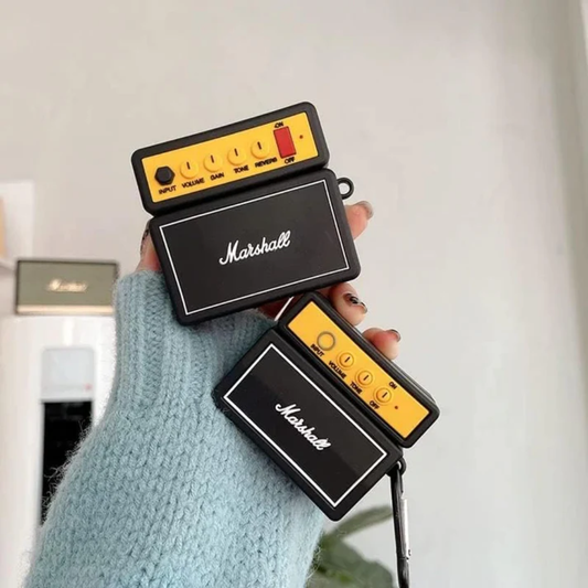 Marshall Speaker Edition Apple Airpods - Premium Silicone Case Airpods Cover