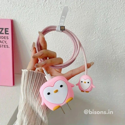 Penguin Edition – iPhone Charger Cover (With Wire Protector)