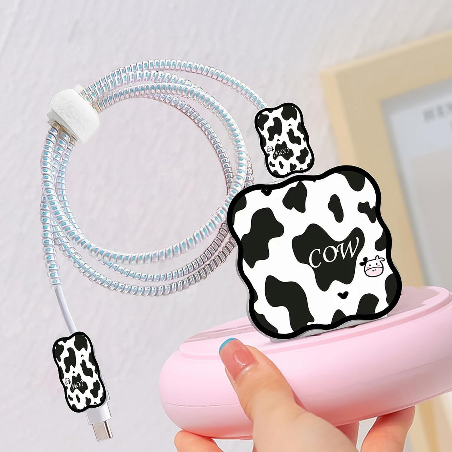 Monochrome Edition – iPhone Charger Cover (With Wire Protector)