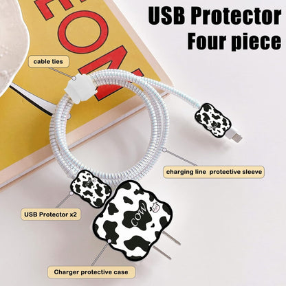 Monochrome Edition – iPhone Charger Cover (With Wire Protector)