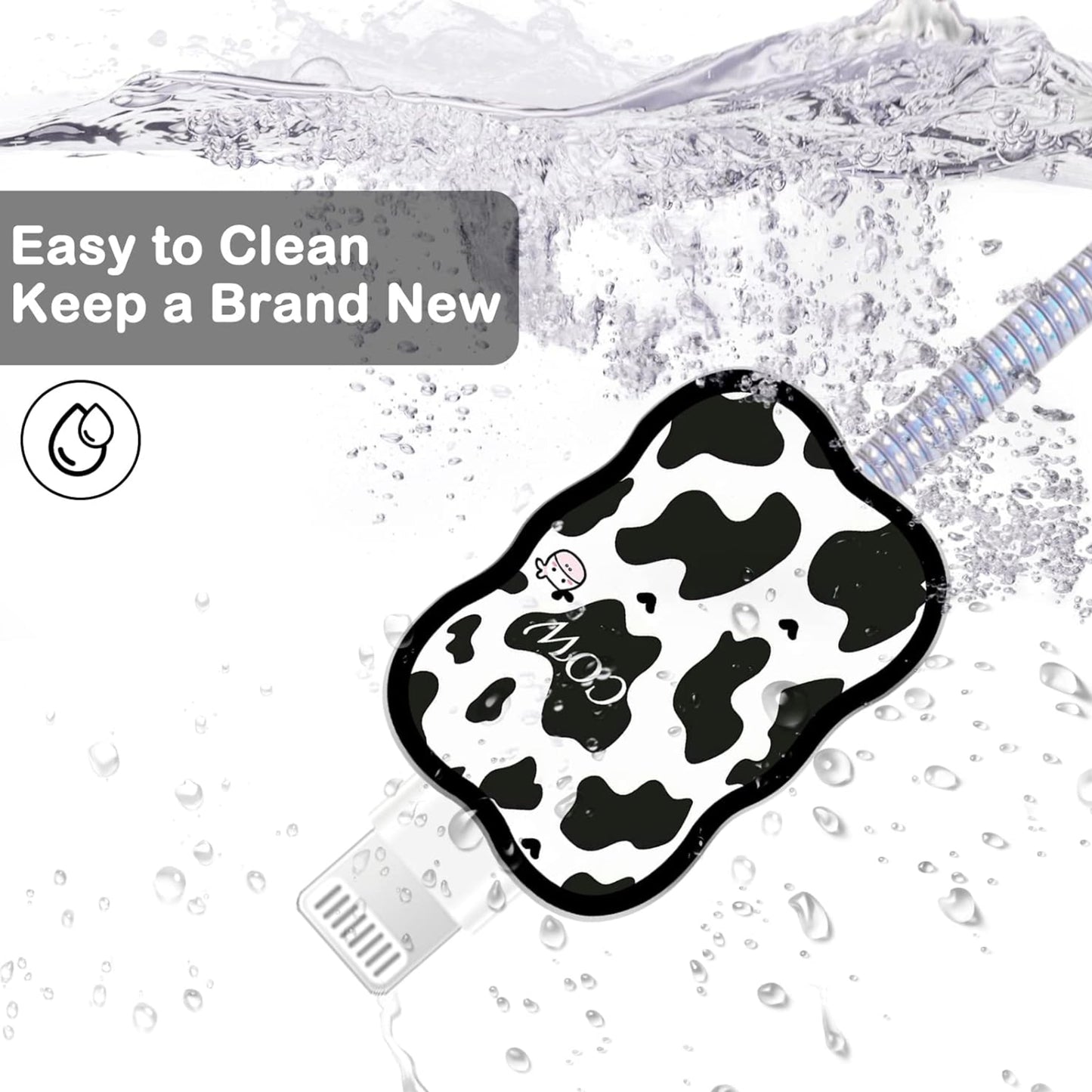 Monochrome Edition – iPhone Charger Cover (With Wire Protector)