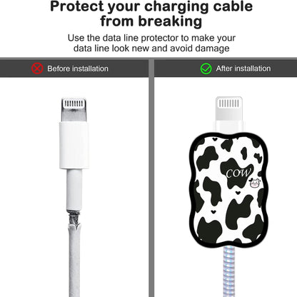 Monochrome Edition – iPhone Charger Cover (With Wire Protector)