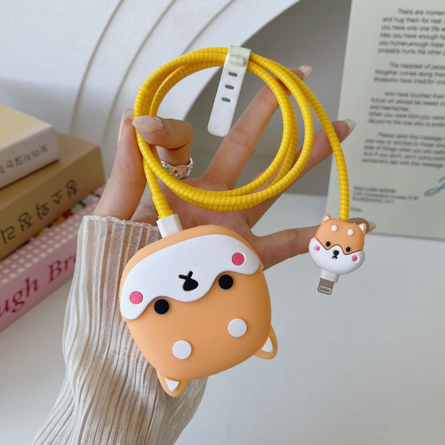 Cute Pup Edition – iPhone Charger Cover with Cable Protector