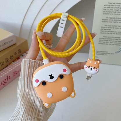 Cute Pup Edition – iPhone Charger Cover with Cable Protector