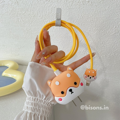 Cute Pup Edition – iPhone Charger Cover with Cable Protector