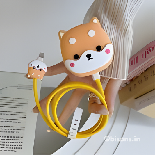 Cute Pup Edition – iPhone Charger Cover with Cable Protector