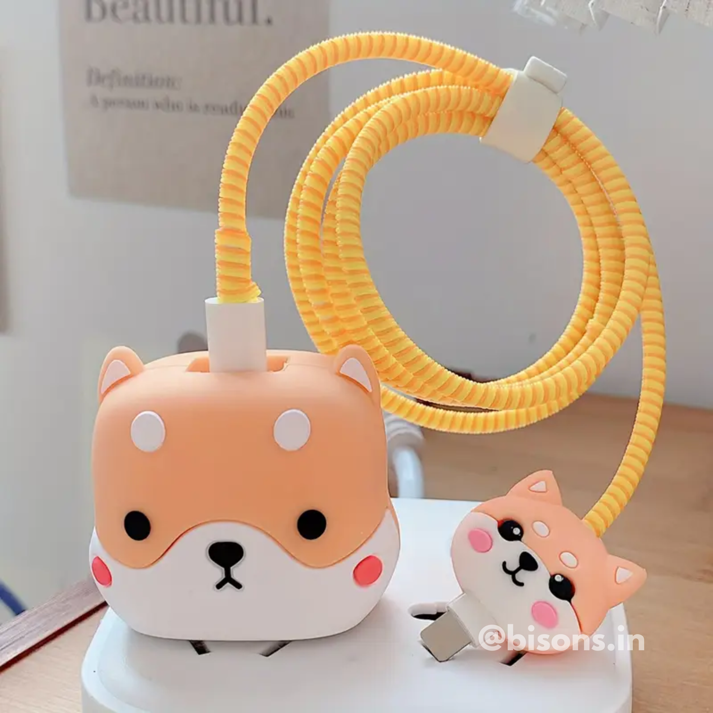 Cute Pup Edition – iPhone Charger Cover with Cable Protector
