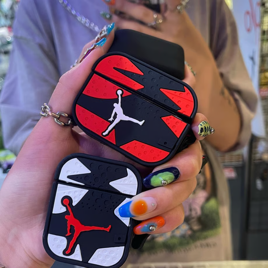 Air Jordan Case Airpods- White AirPods Cover