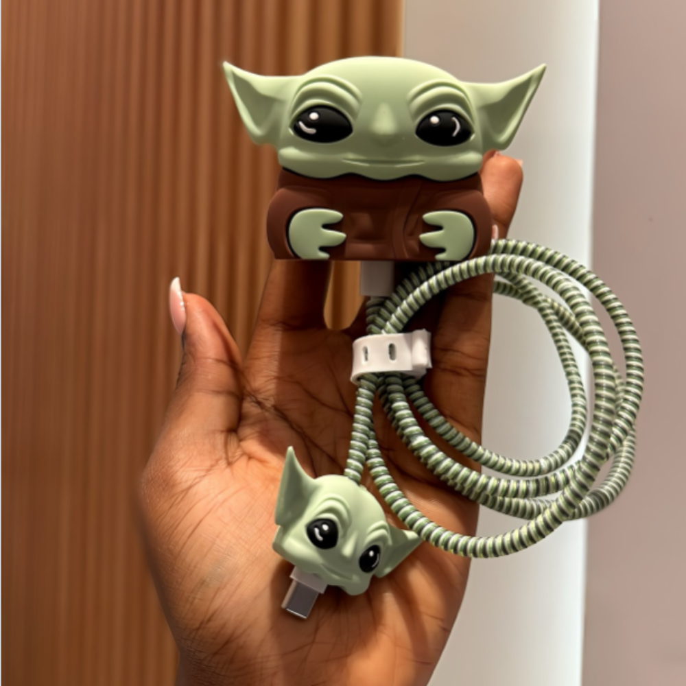 Baby Yoda Edition – iPhone Charger Cover (With Wire Protector)