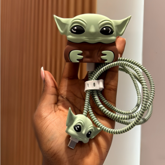 Baby Yoda Edition – iPhone Charger Cover (With Wire Protector)