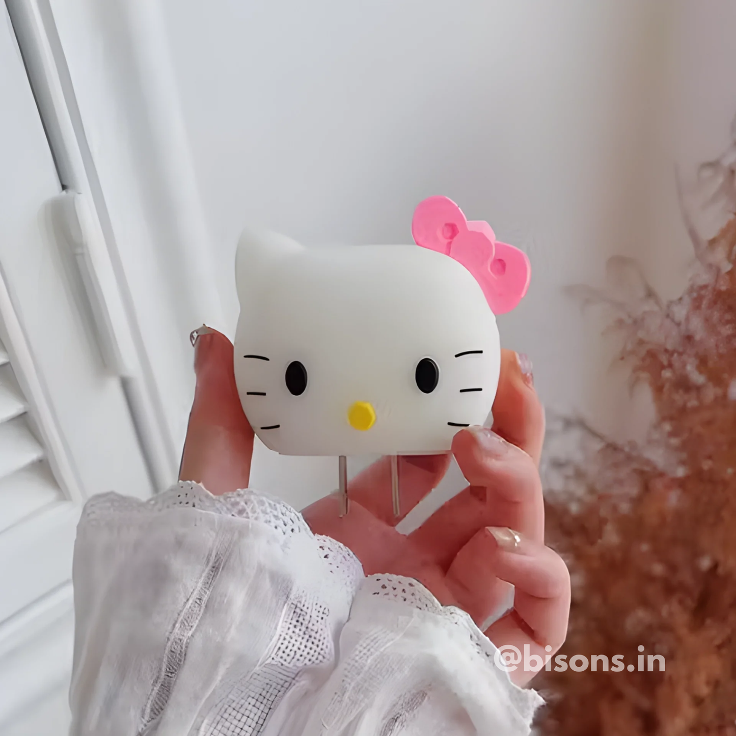 Hello Kitty Pink Bow Edition – iPhone Charger Cover with Cable Protector