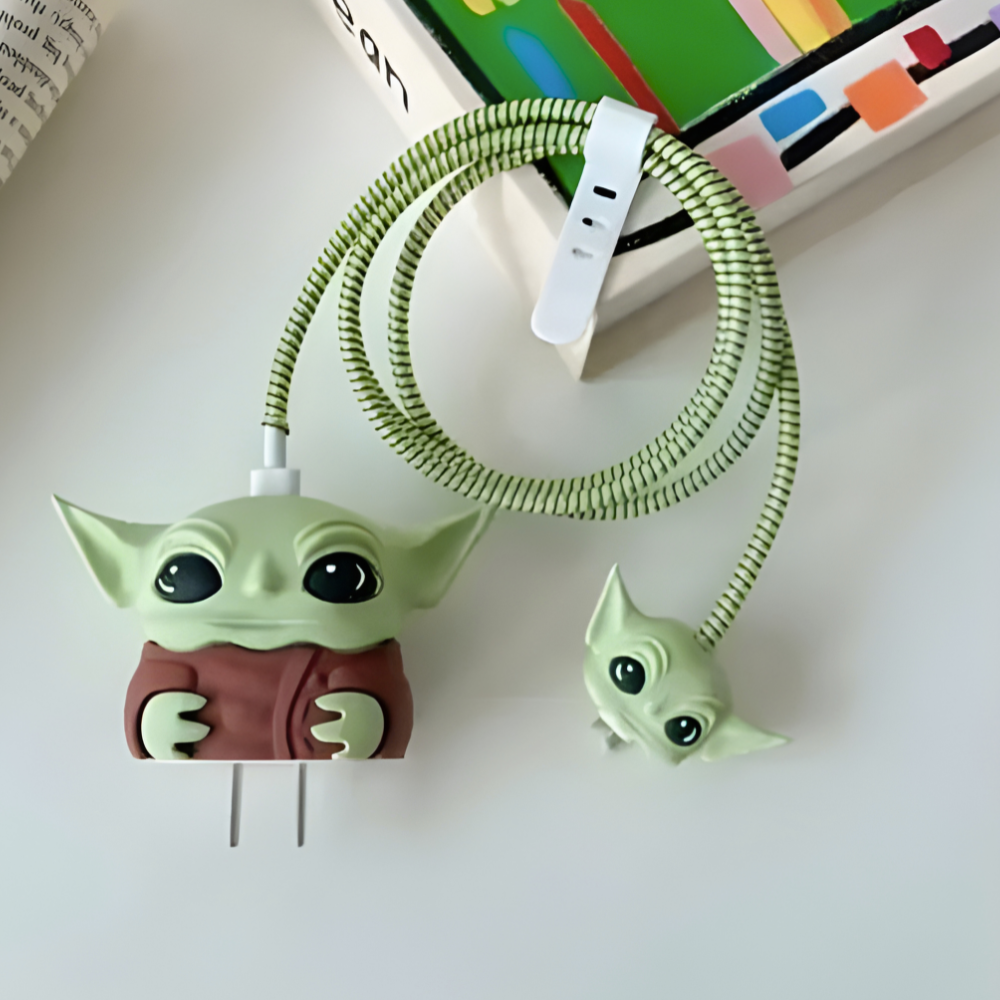 Baby Yoda Edition – iPhone Charger Cover (With Wire Protector)