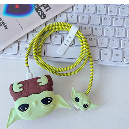 Baby Yoda Edition – iPhone Charger Cover (With Wire Protector)