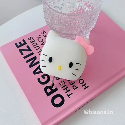 Hello Kitty Pink Bow Edition – iPhone Charger Cover with Cable Protector