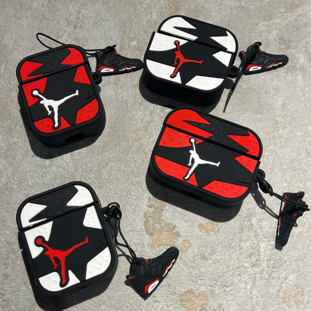 Air Jordan Case Airpods- White AirPods Cover