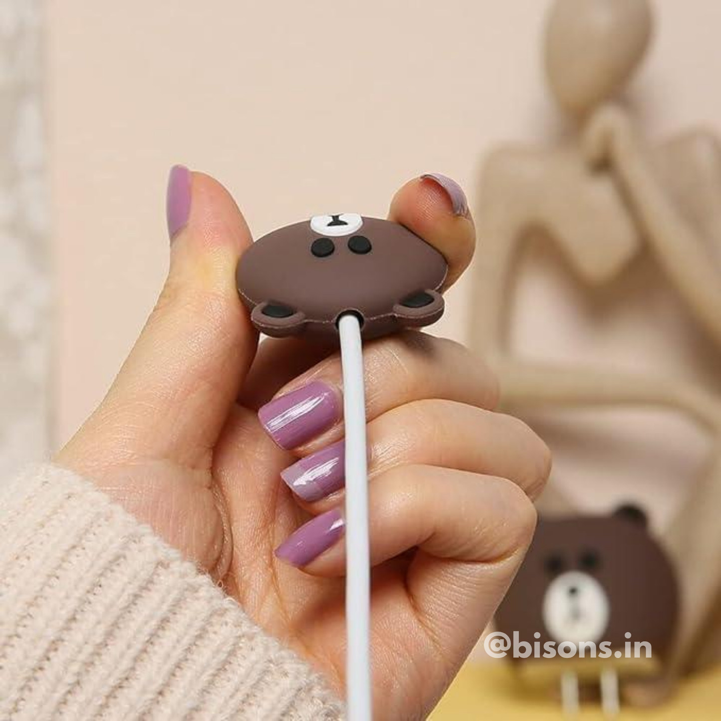 Coco Bear Edition – iPhone Charger Cover with Cable Protector