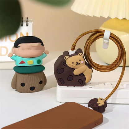 Cookie Bear Edition – iPhone Charger Cover (With Wire Protector)