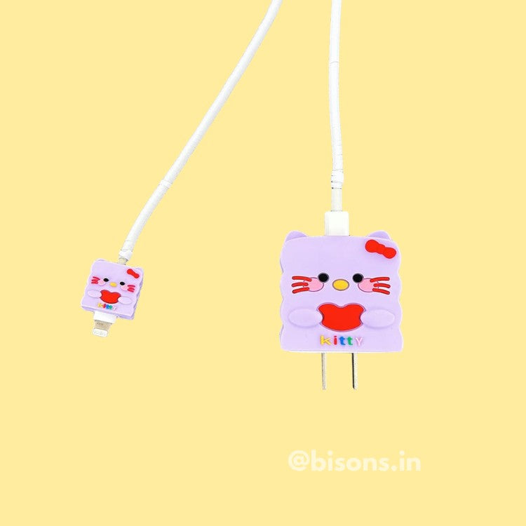 3D Kitty Core Edition – iPhone Charger Cover (With Wire Protector)